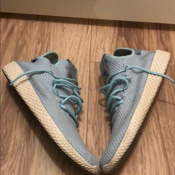 adidas Other - Mens Adidas Pharrell HU SS Size 9 Light Blue/White